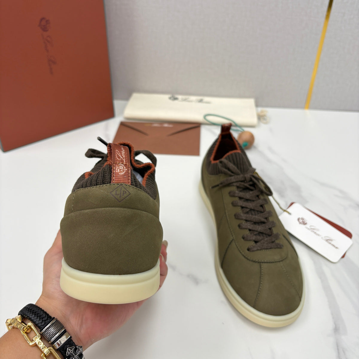 Black Suede Cupsole Low-Top - Men's