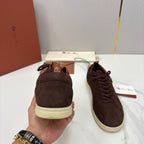 Black Suede Cupsole Low-Top - Men's