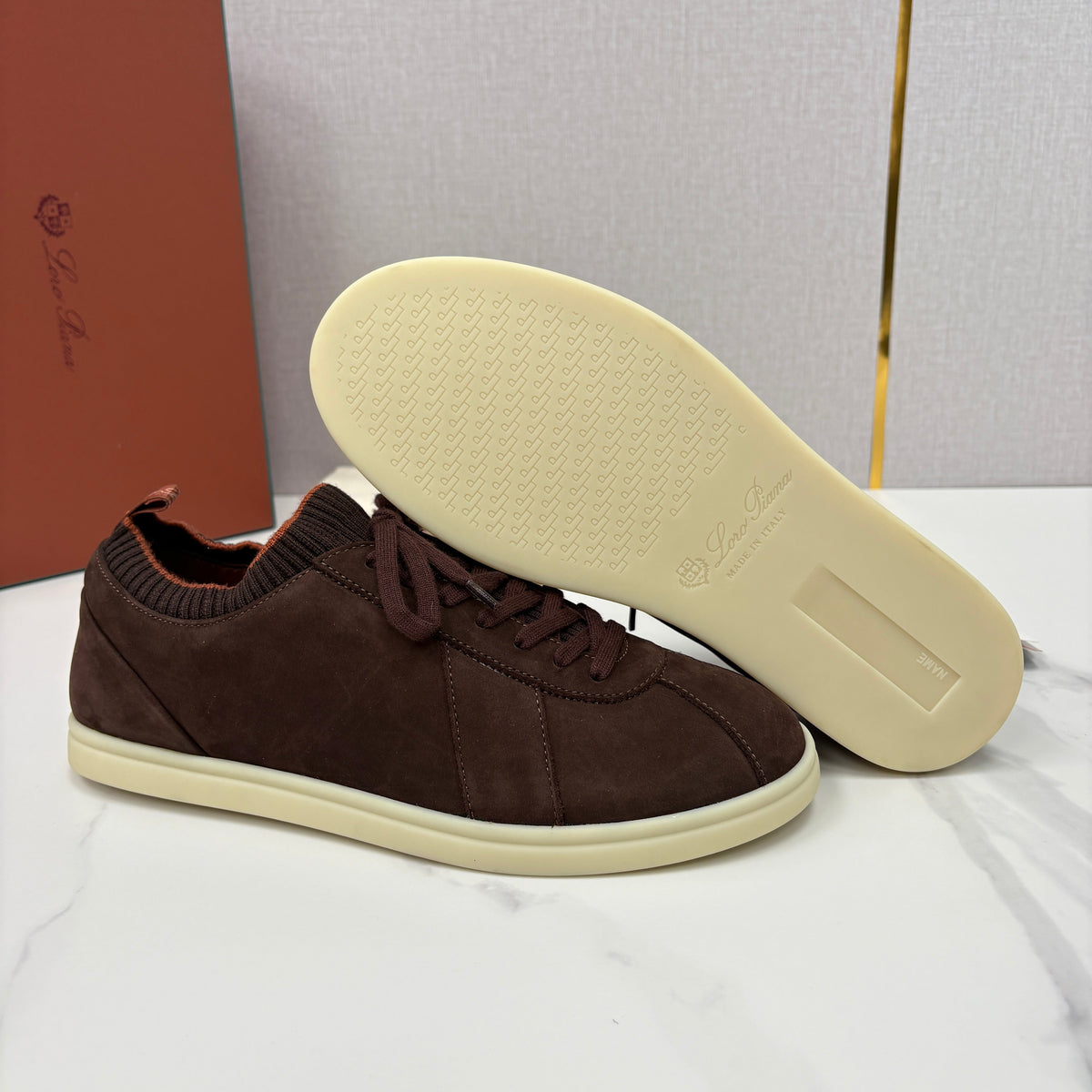 Black Suede Cupsole Low-Top - Men's
