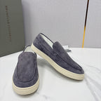 Black Suede Plain Loafer - Men's