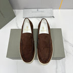 Black Suede Plain Loafer - Men's