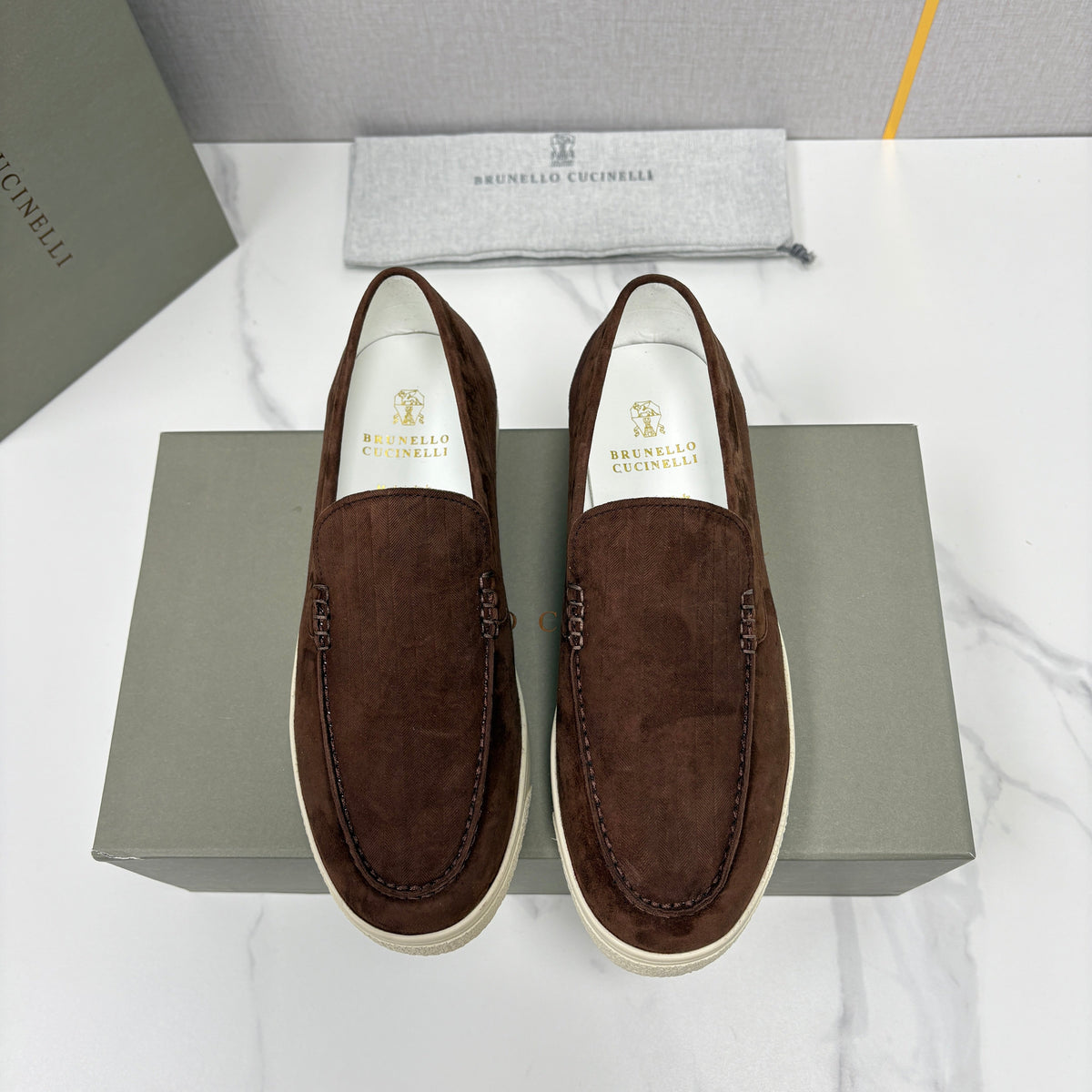 Black Suede Plain Loafer - Men's