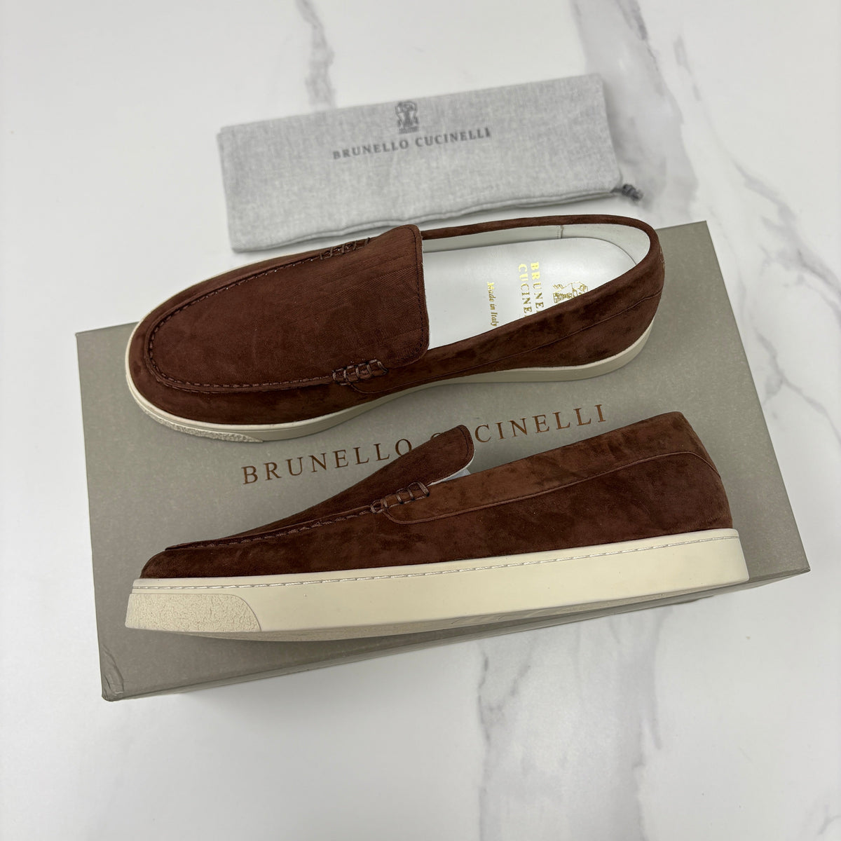 Black Suede Plain Loafer - Men's