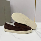Pink Suede Rubber Sole Loafer - Men's