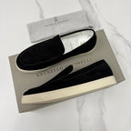 Black Suede Plain Loafer - Men's