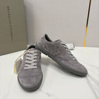 Navy Suede Cupsole Low-Top - Men's