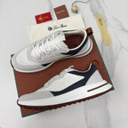 White Mesh Panelled Runner - Men's