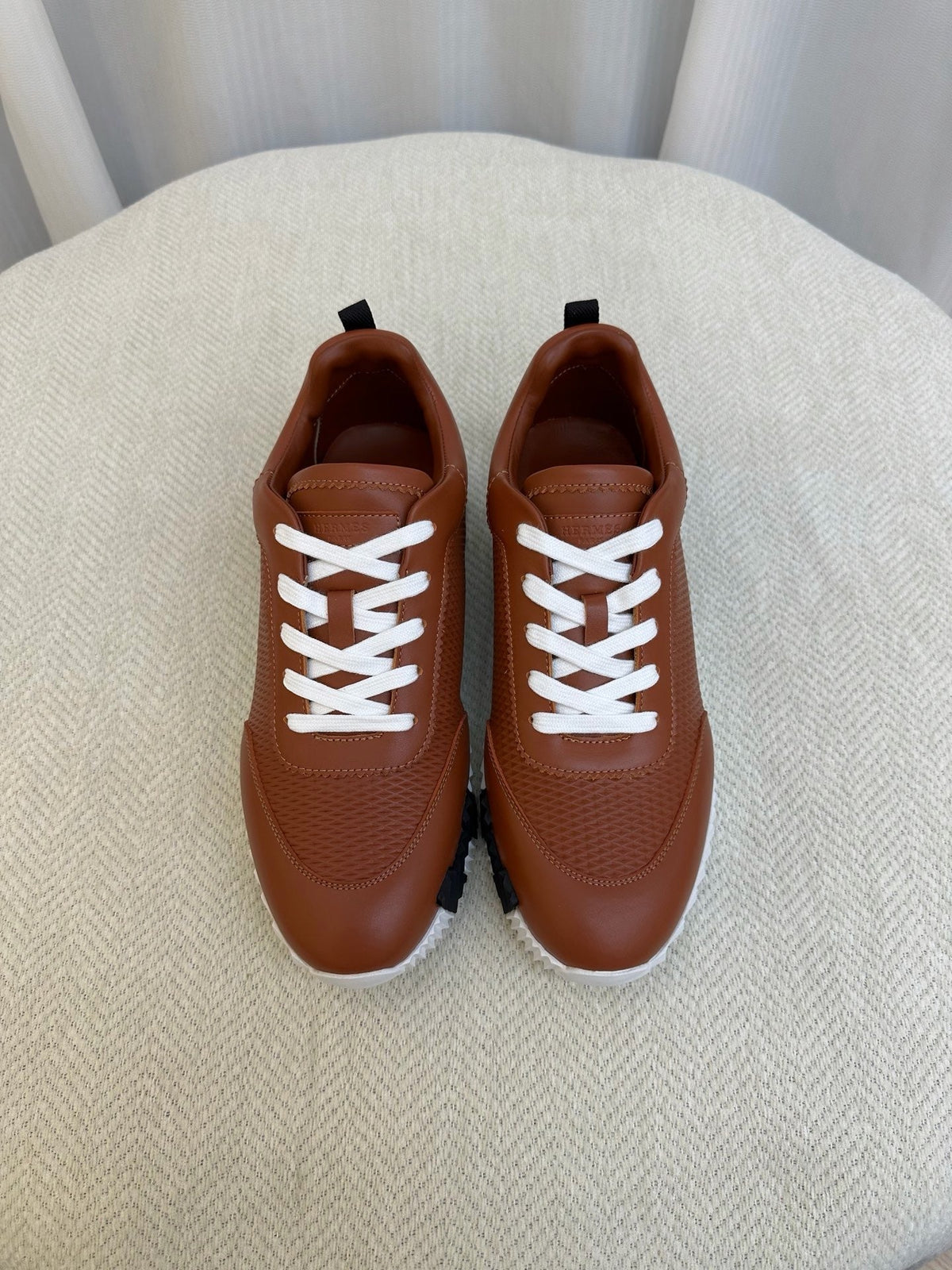 Black Knit Contrast Sole Runner - Men's
