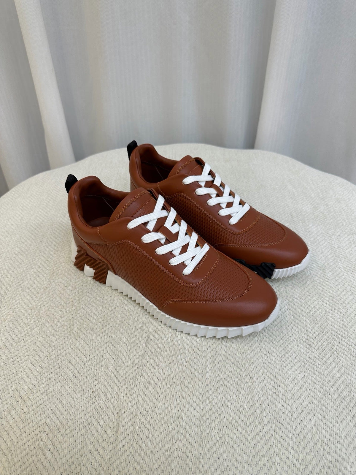 Black Knit Contrast Sole Runner - Men's