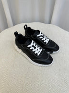 Black Knit Contrast Sole Runner - Men's