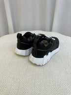 Black Knit Contrast Sole Runner - Men's
