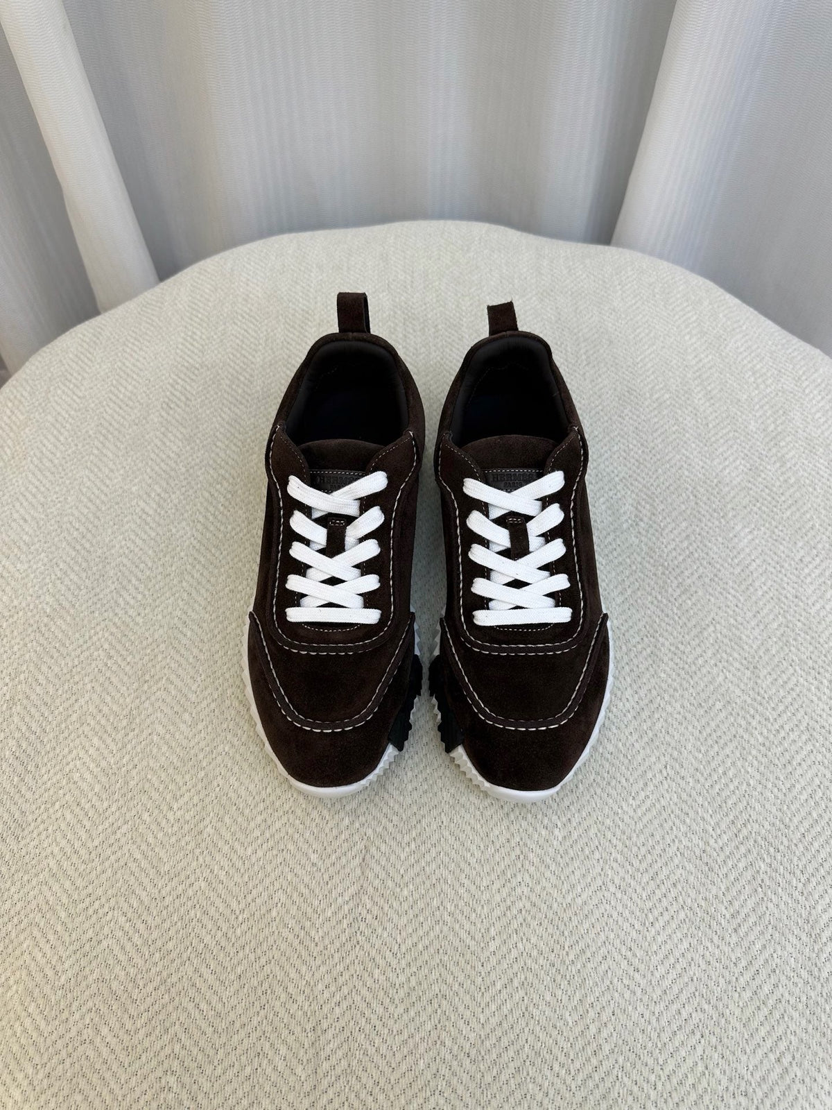 Olive Suede Tonal Runner - Men's