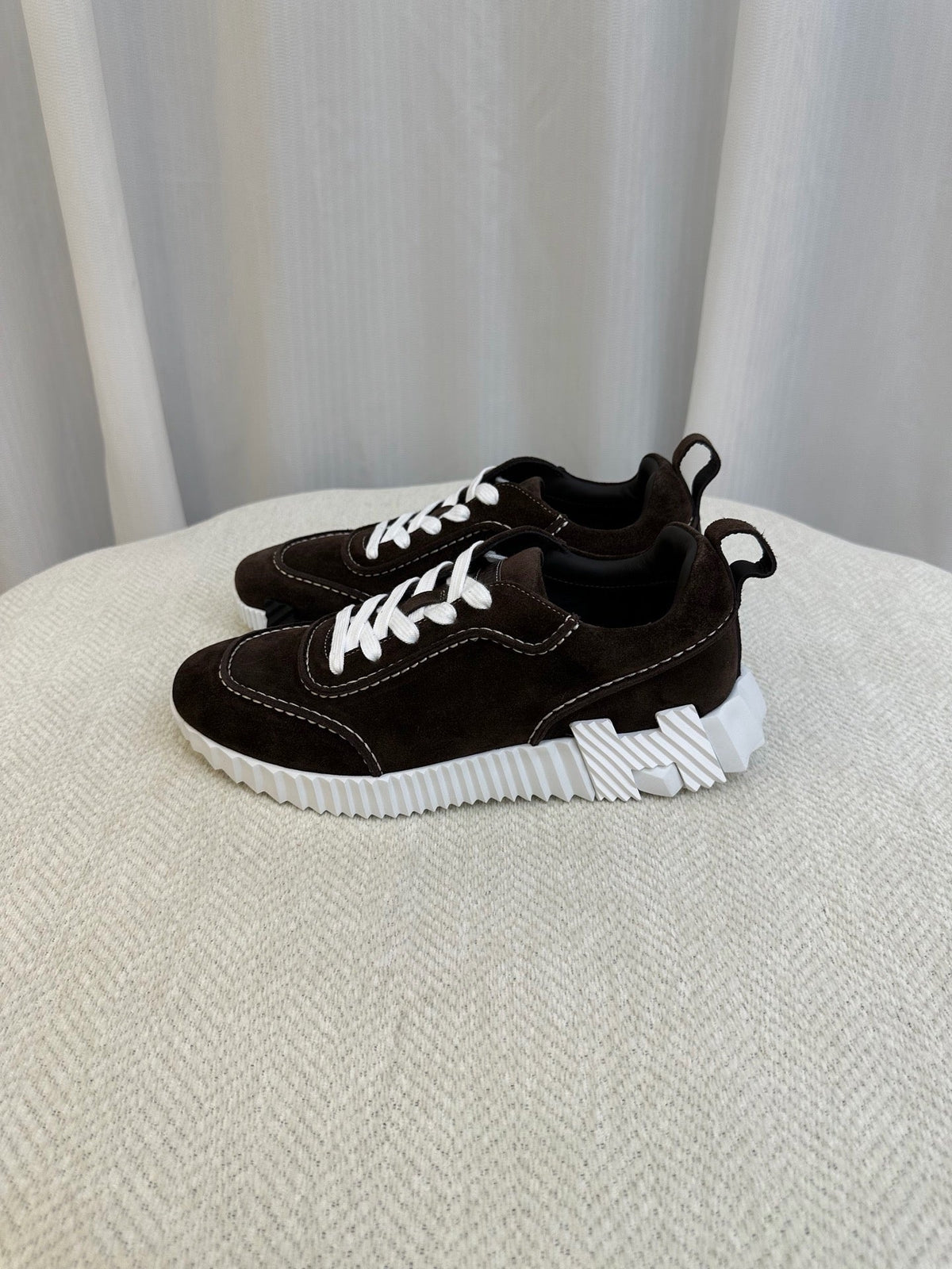 Olive Suede Tonal Runner - Men's