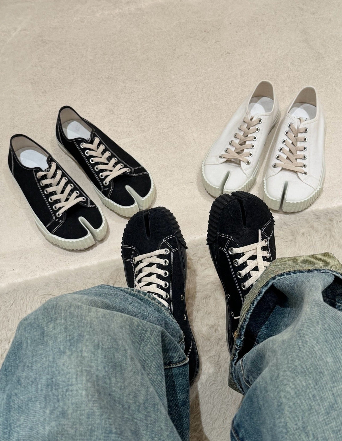 Black and White Sneakers