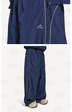 Blue Jersey Piped Track - Men's