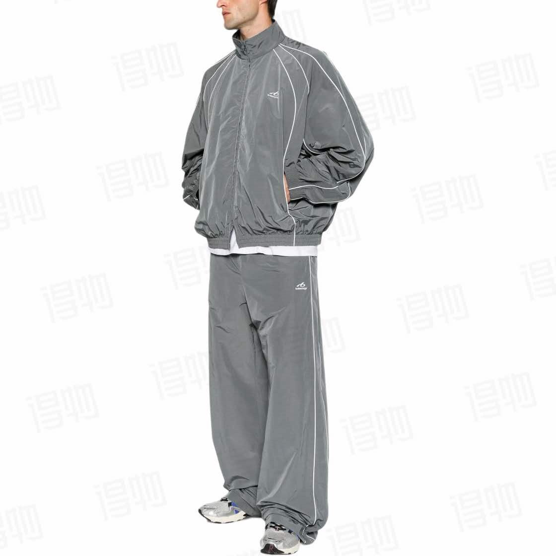 Blue Jersey Piped Track - Men's