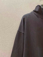 Grey Cotton Logo Half-Zip - Men's