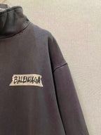 Grey Cotton Logo Half-Zip - Men's