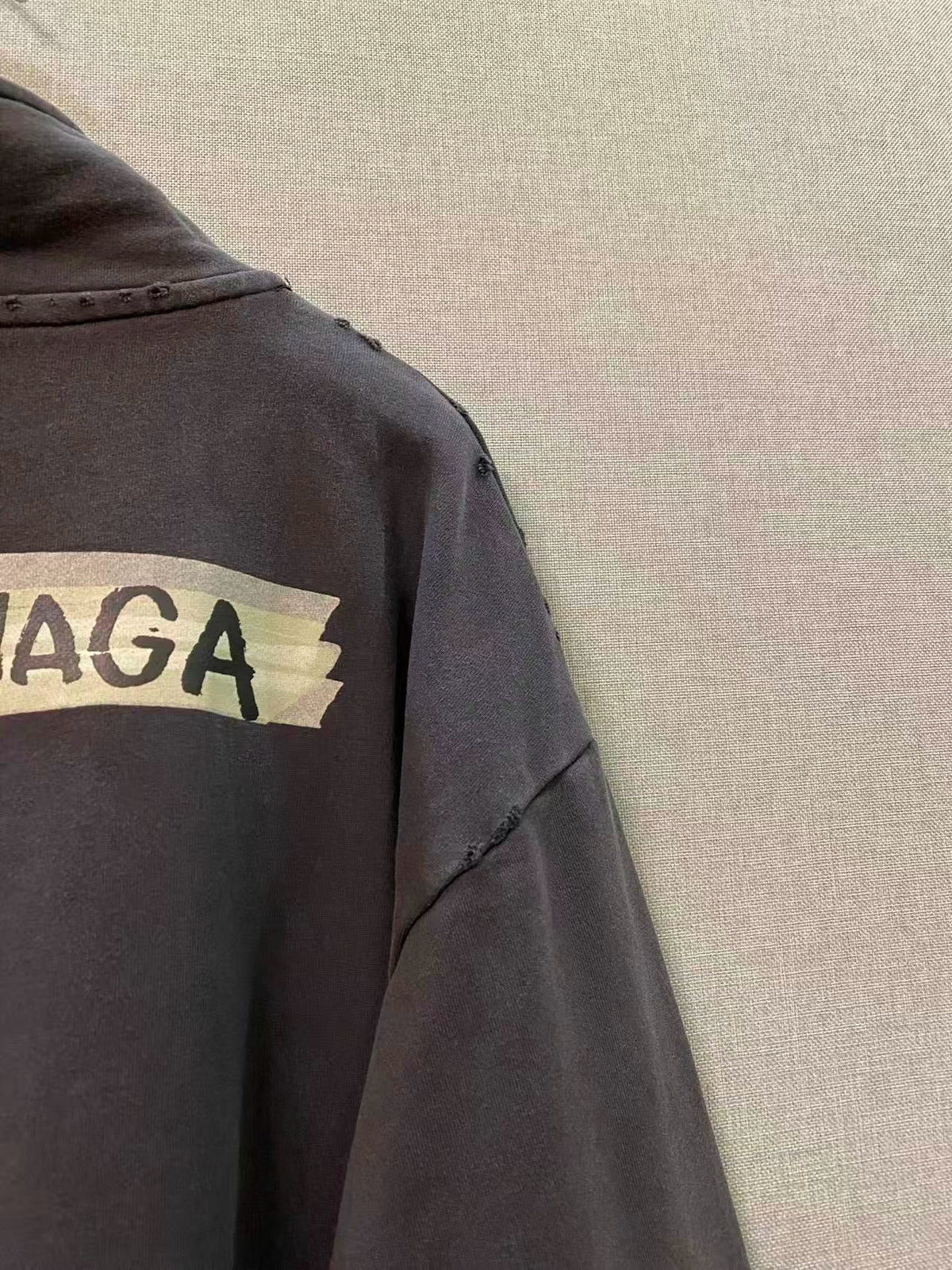 Grey Cotton Logo Half-Zip - Men's