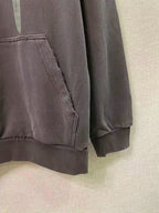 Grey Cotton Graphic Pullover - Men's