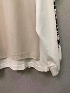 Cream Cotton Layered Long-Sleeve - Men's