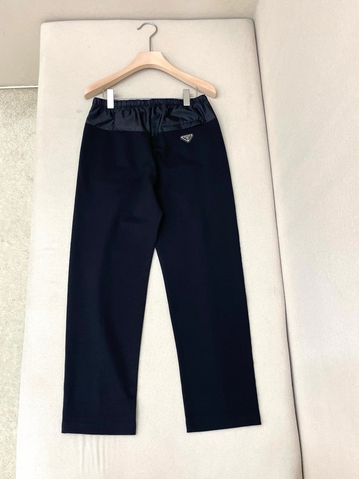 Navy Nylon Logo Straight - Men's