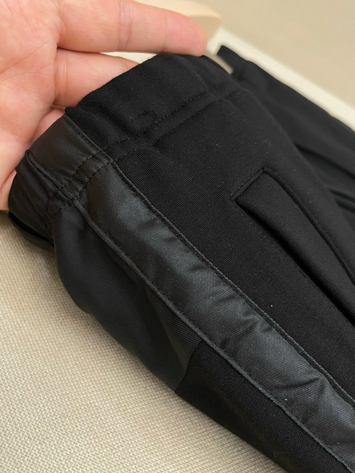 Navy Nylon Logo Straight - Men's