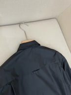 Navy Nylon Logo Long-Sleeve - Men's