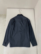 Navy Nylon Logo Long-Sleeve - Men's