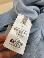 Blue Cotton Side Stripe Wide-Leg - Men's