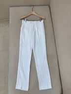 Blue Cotton Plain Straight - Men's