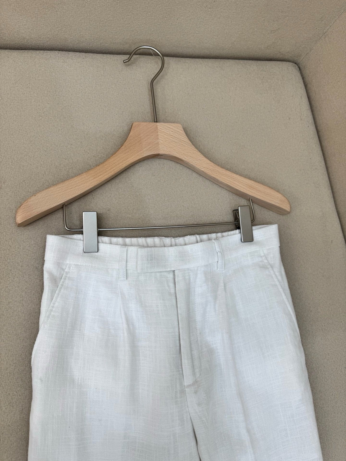 Blue Cotton Plain Straight - Men's