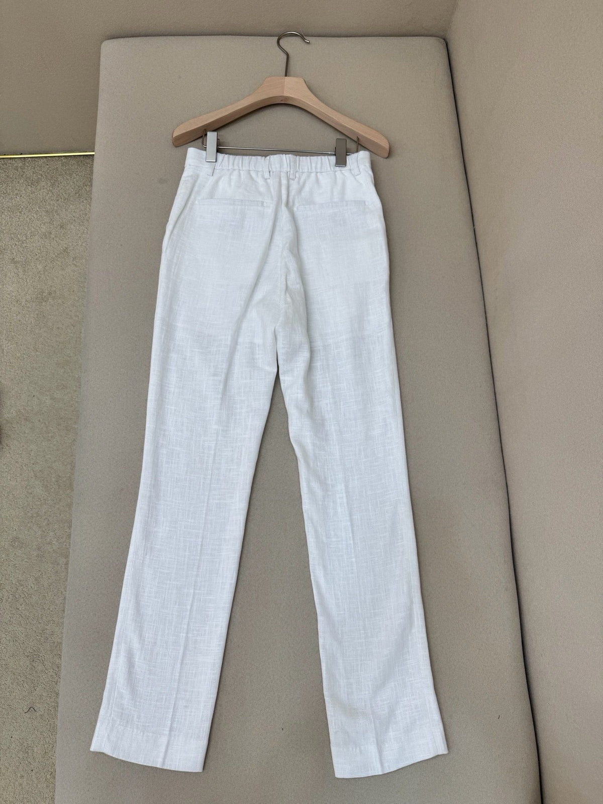 Blue Cotton Plain Straight - Men's