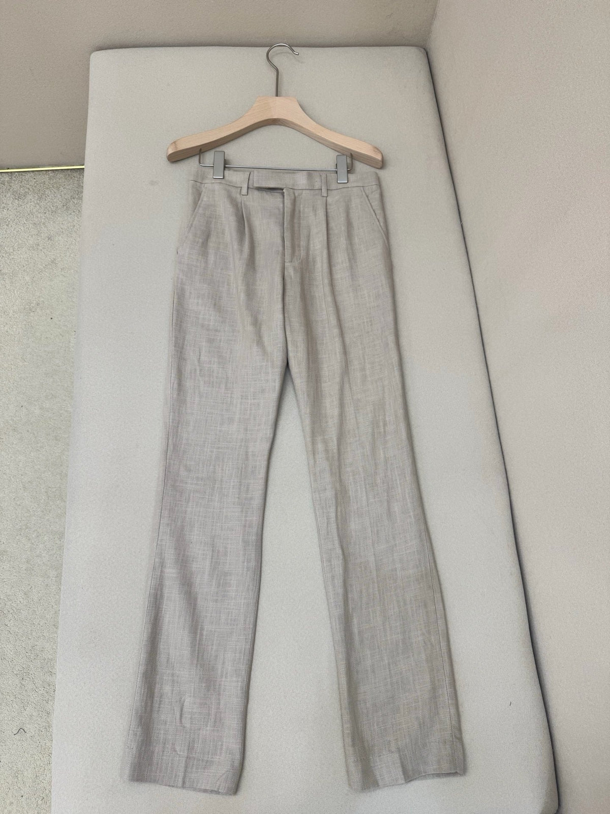 Blue Cotton Plain Straight - Men's