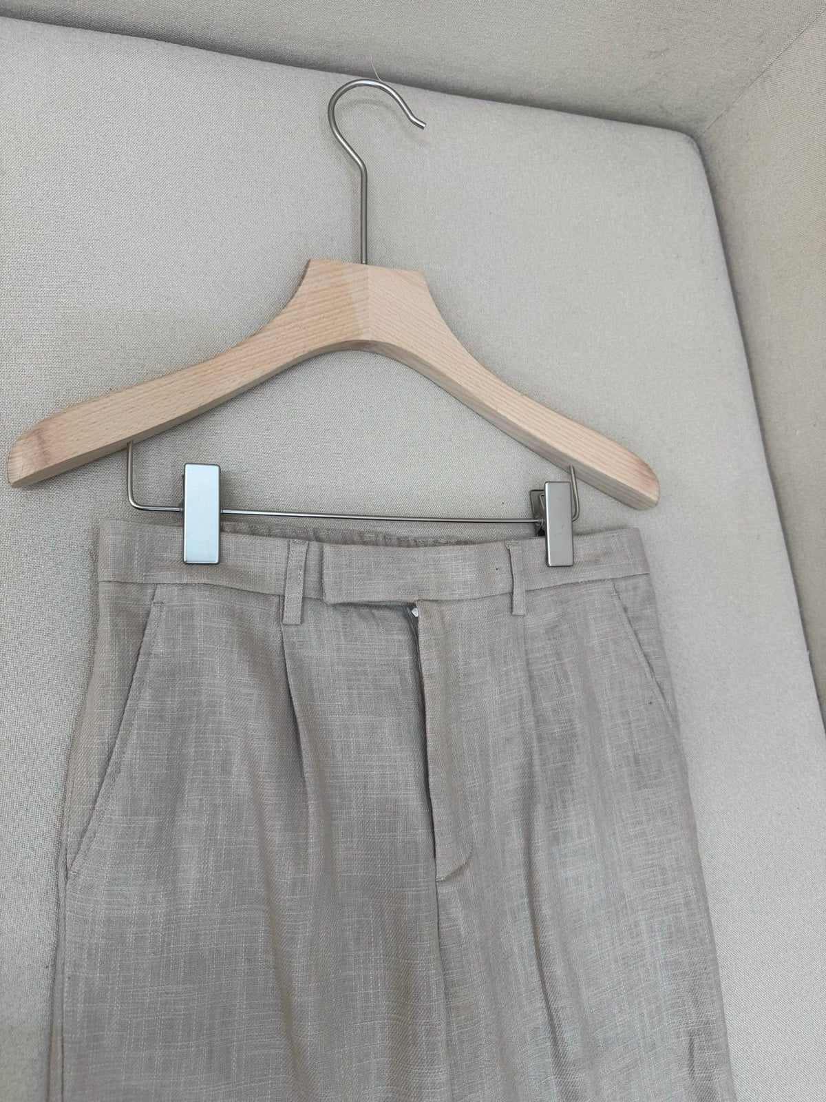 Blue Cotton Plain Straight - Men's
