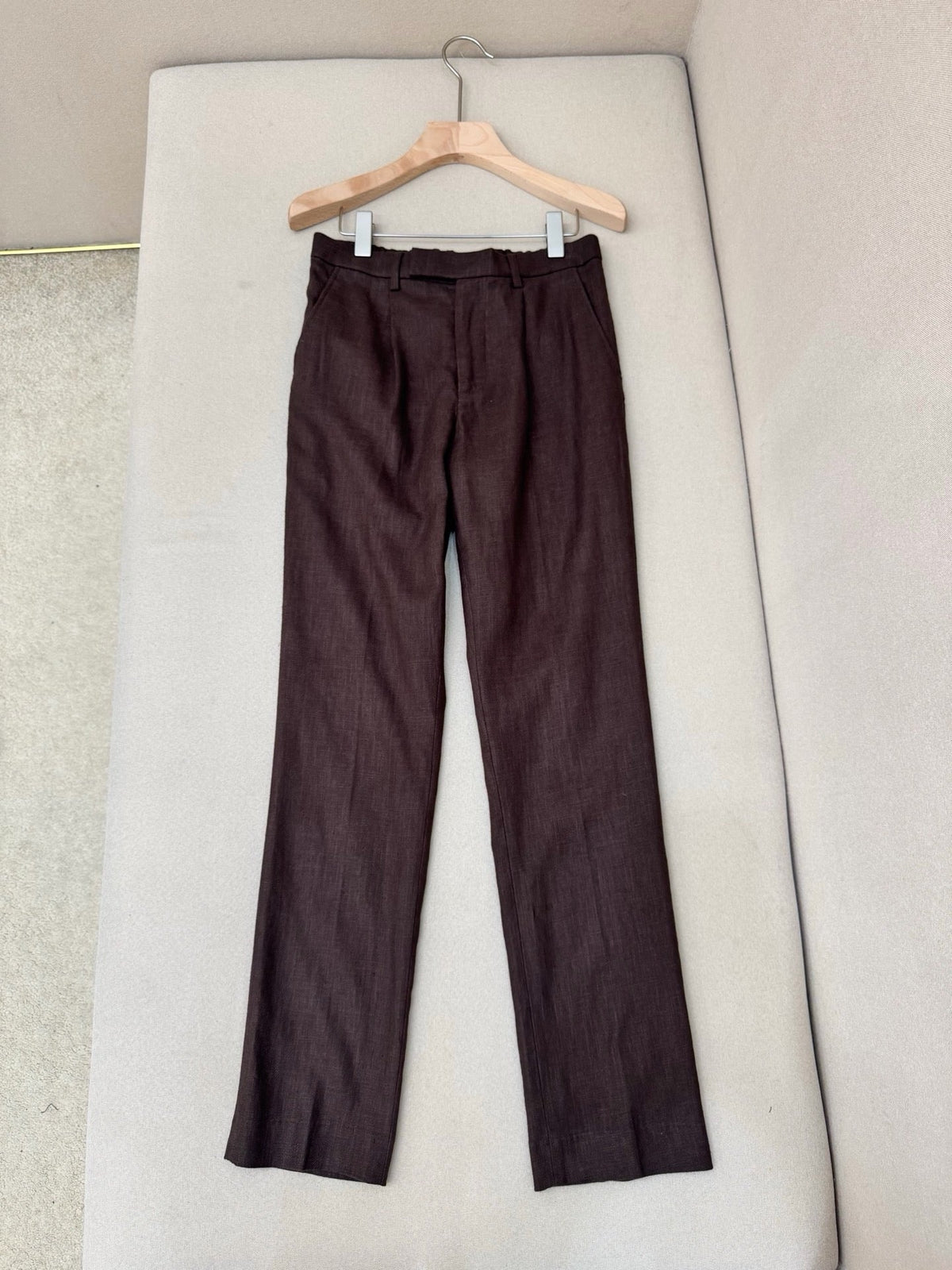 Blue Cotton Plain Straight - Men's