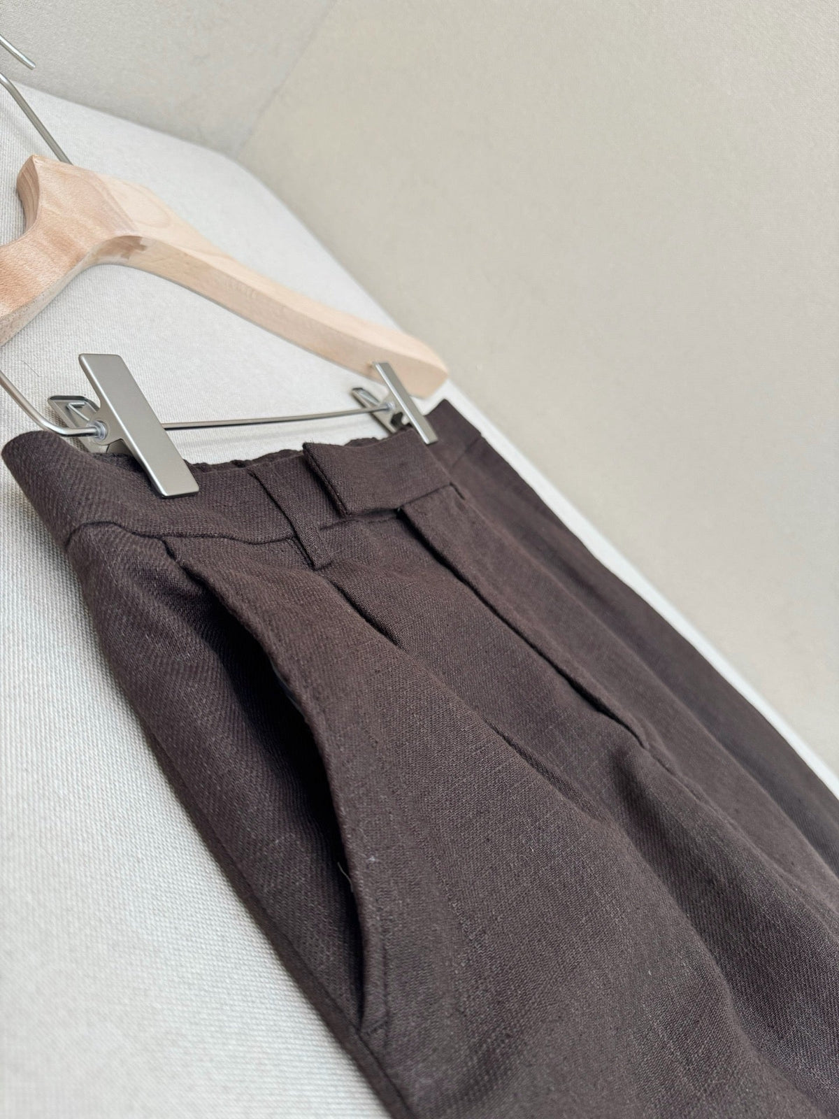 Blue Cotton Plain Straight - Men's