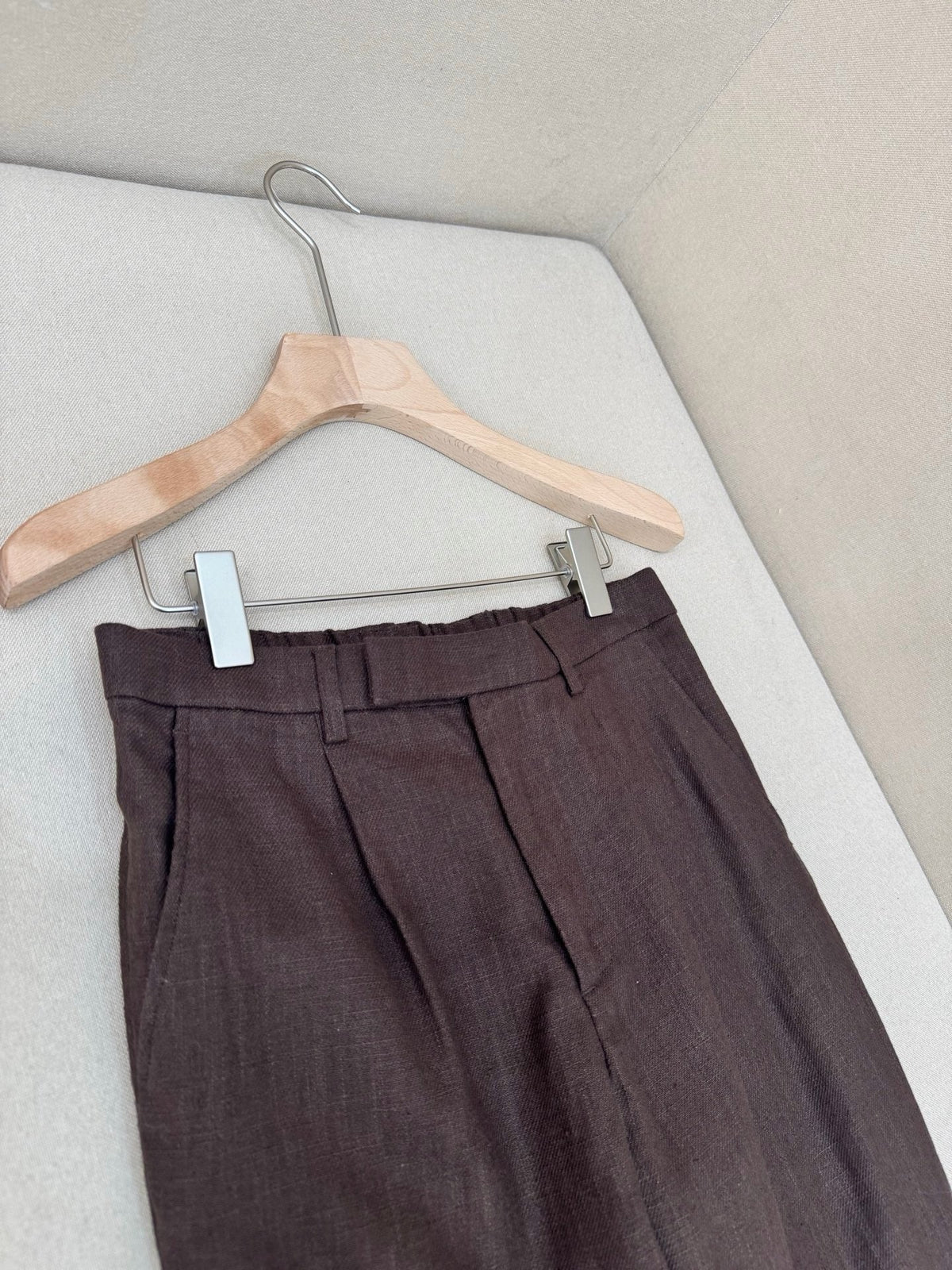 Blue Cotton Plain Straight - Men's