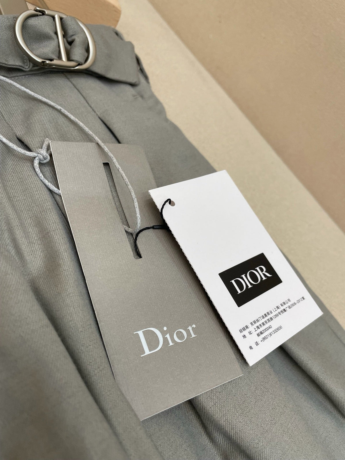 Grey Wool Plain Wide-Leg - Men's
