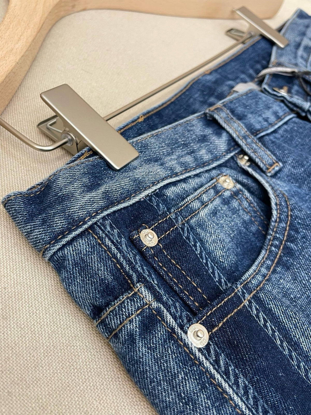 Blue Denim Washed Wide-Leg - Women's