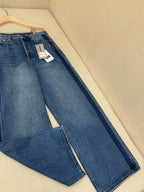 Blue Denim Washed Wide-Leg - Women's