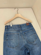 Blue Denim Washed Wide-Leg - Women's