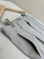 Grey Cotton Wide-Leg Cargo - Men's