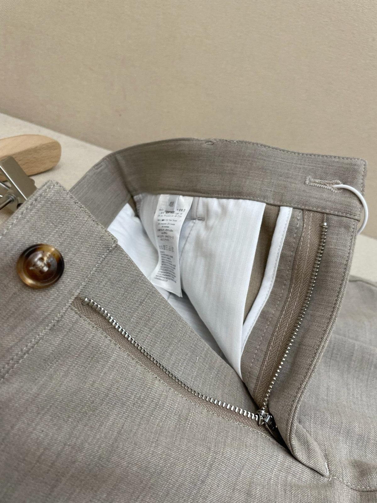 Grey Cotton Wide-Leg Cargo - Men's