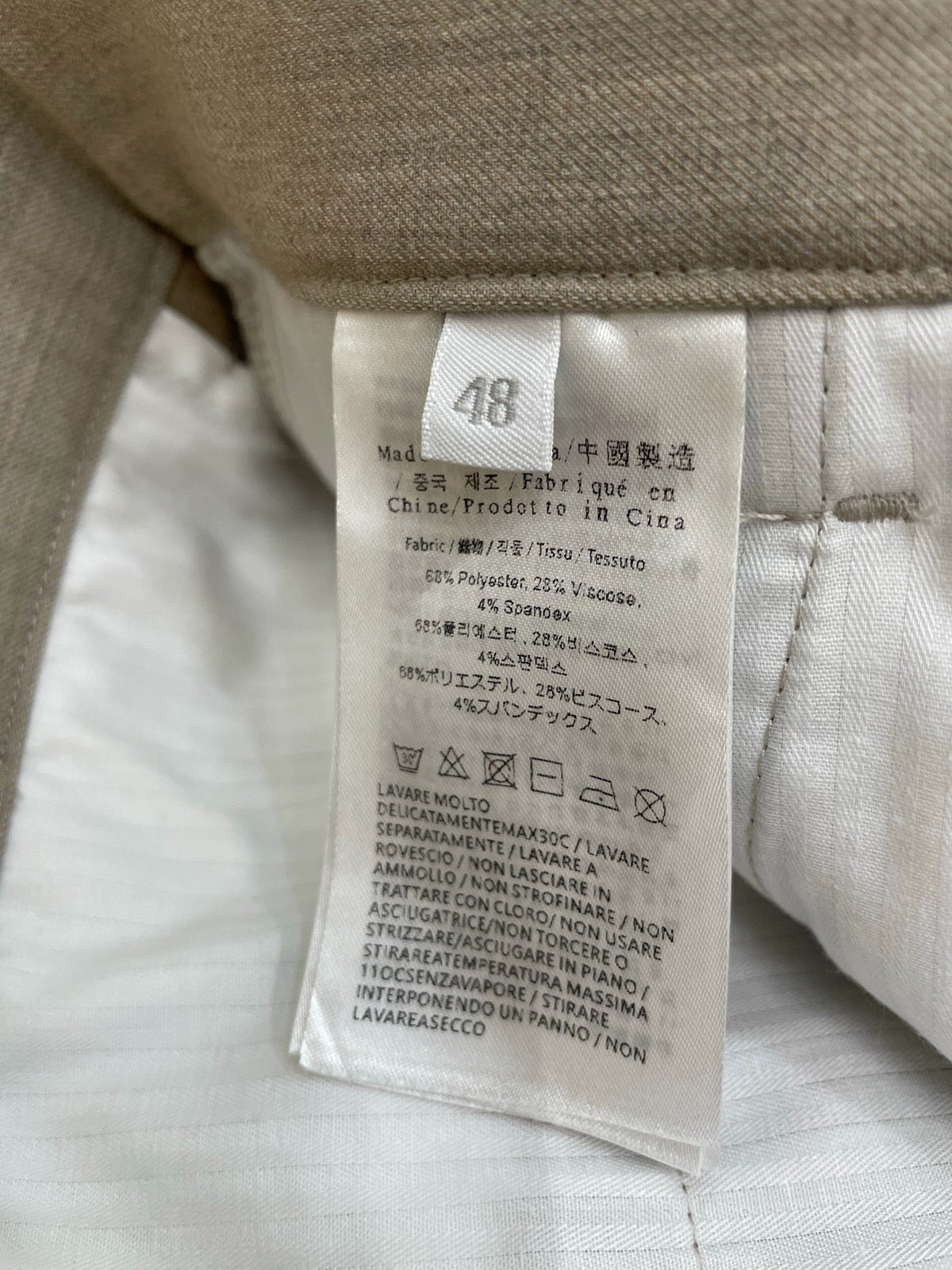 Grey Cotton Wide-Leg Cargo - Men's