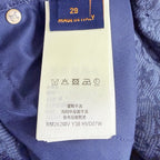 Navy Denim Monogram Straight - Men's