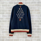 Navy Varsity Jacket - Men's
