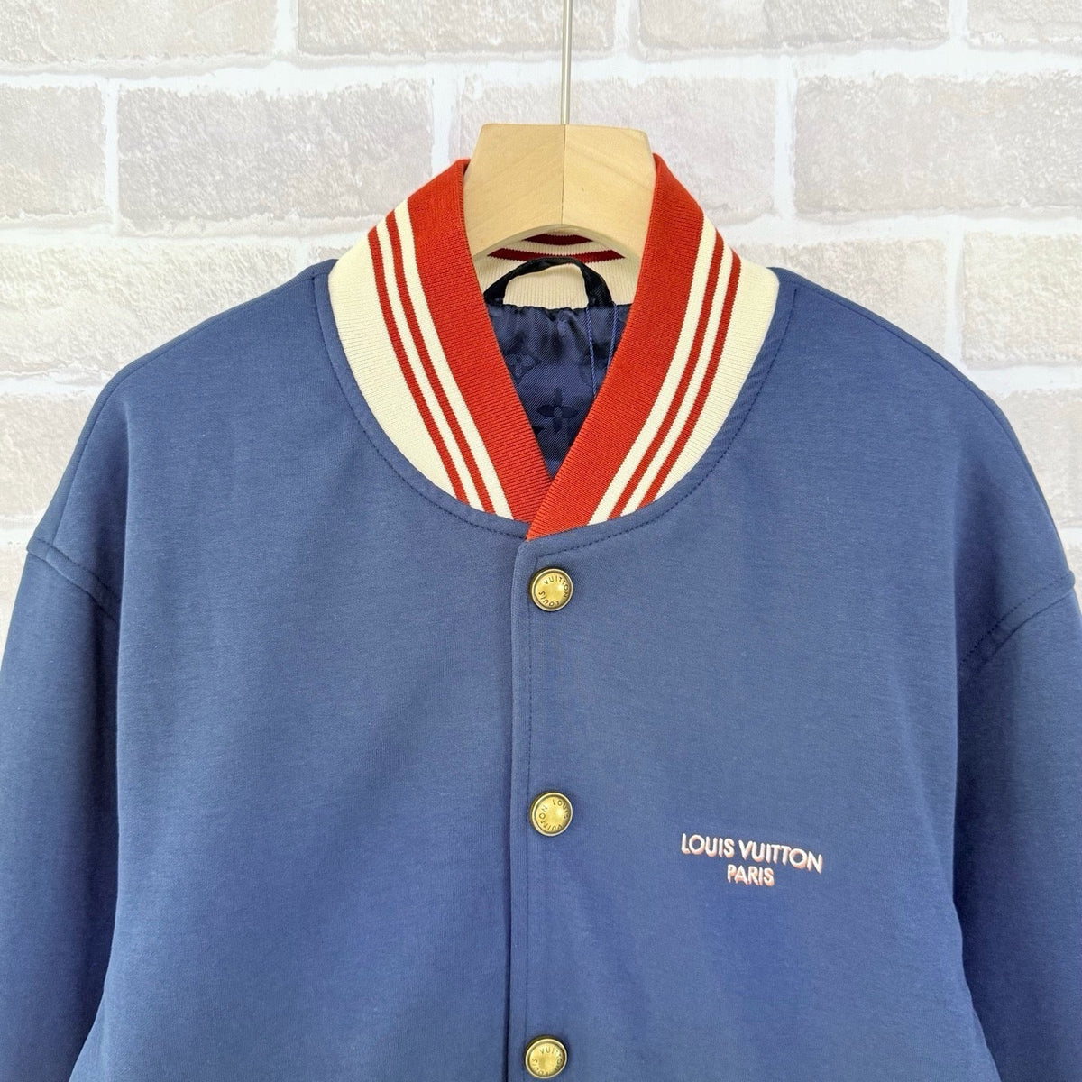 Navy Varsity Jacket - Men's