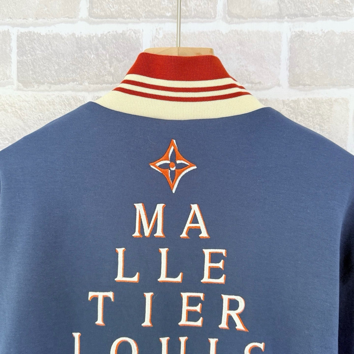 Navy Varsity Jacket - Men's