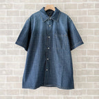 Blue Denim Monogram Short-Sleeve - Men's